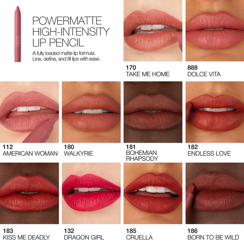 nars قلم تحديد الشفاه powermatte كثيف اللون