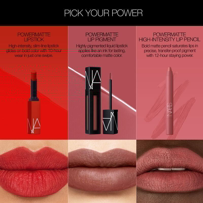 nars قلم تحديد الشفاه powermatte كثيف اللون