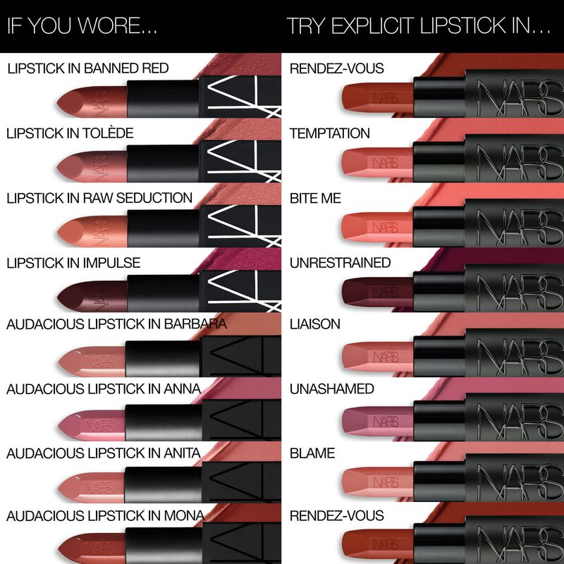 nars أحمر الشفاه explicit