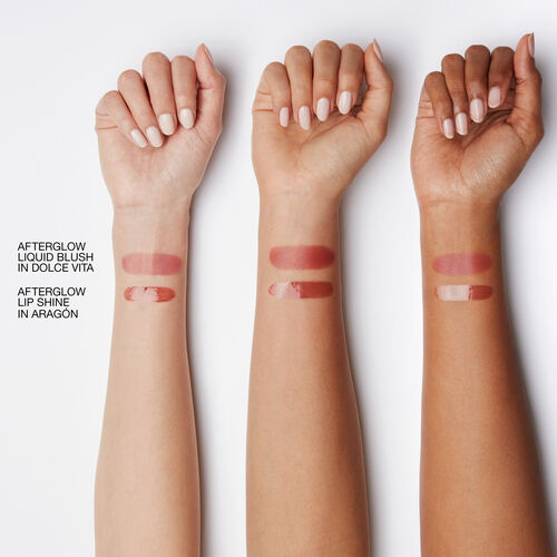 nars mini afterglow liquid blush   lip shine duo   dolce vita   aragon